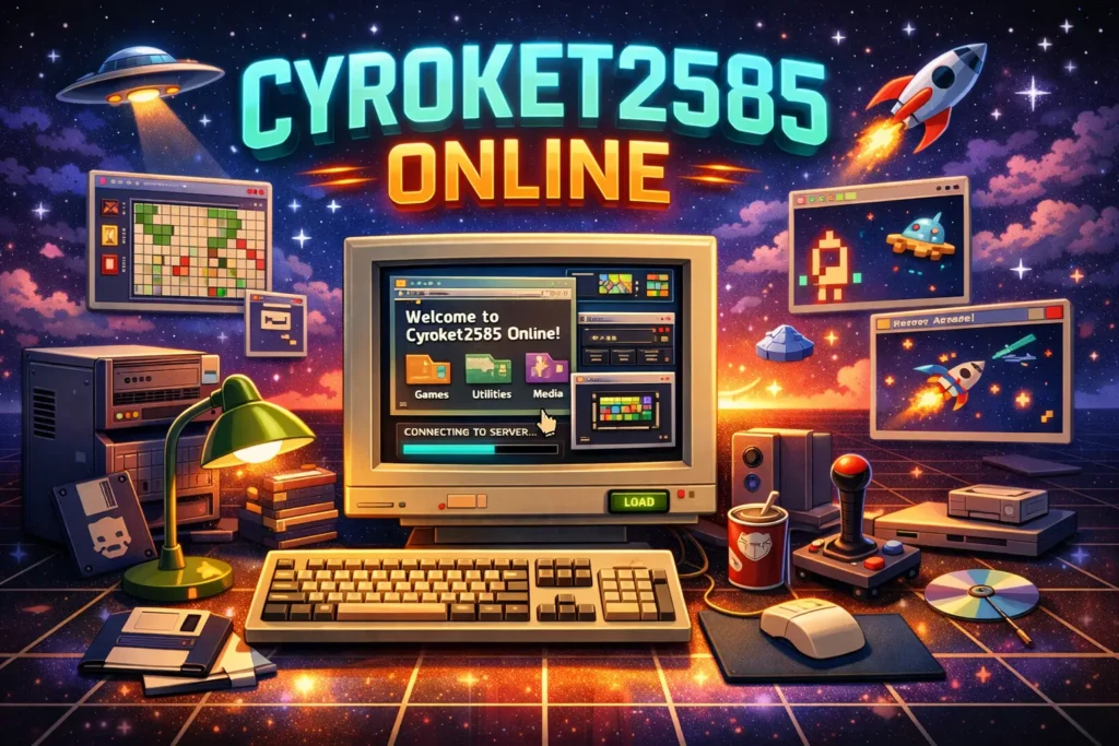 Discover Cyroket2585 Online, a fun, browser-based platform for retro PC simulations, games, and more. Start exploring nostalgic computing today!