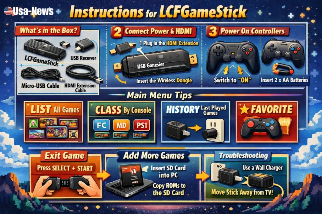 instructions for lcfgamestick